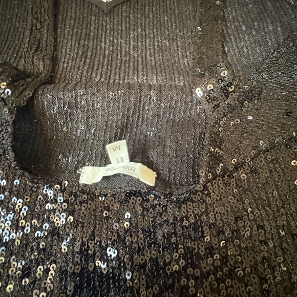 Sequin Embellished Black Tank Top - Picture 4 of 6